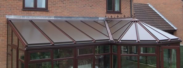 Roof panels for PVCu conservatories