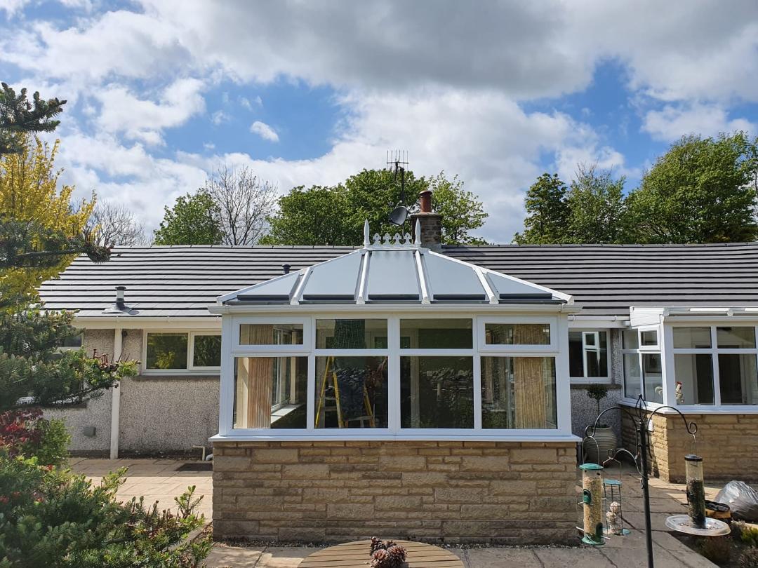 rain noise in a conservatory